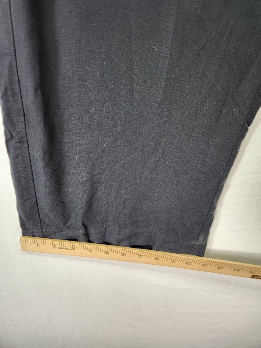 Splendid Pants Womens XL Black Linen Blend Wide Leg Drawstring Elastic Waist - Picture 6 of 14